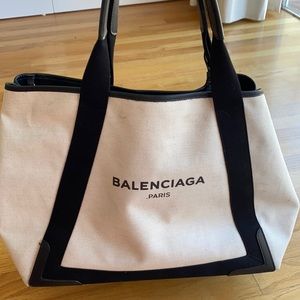 Balenciaga large canvas tote